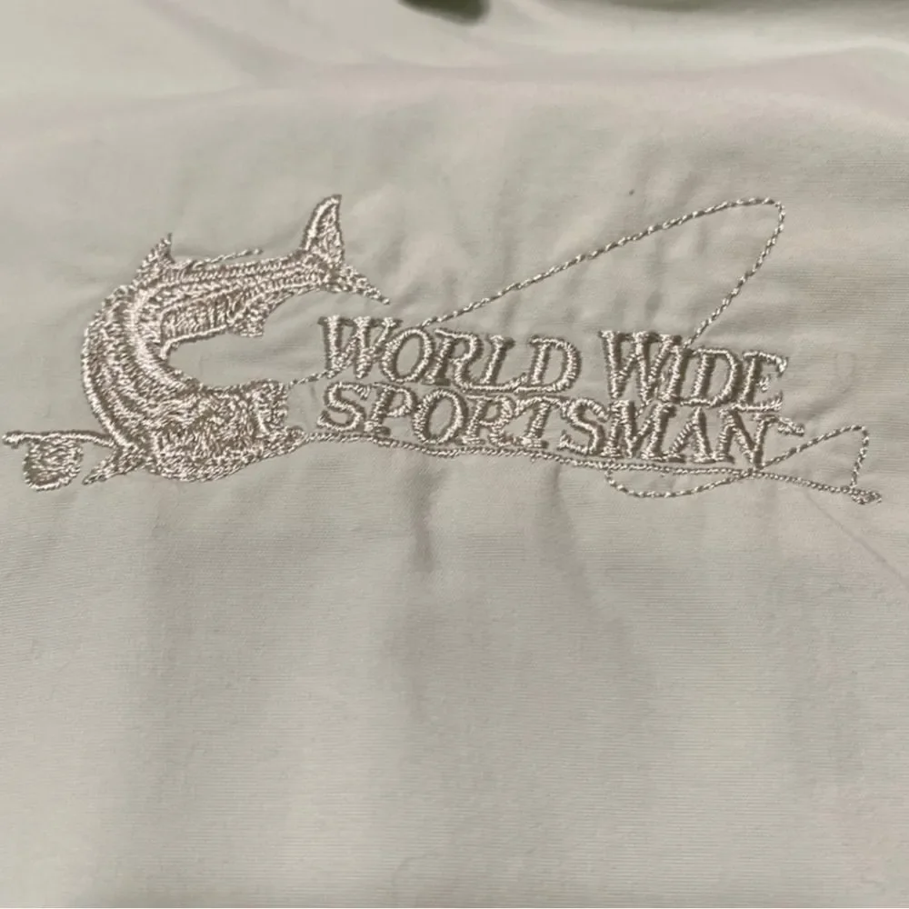 Bass Pro Worldwide Sportsman Long Sleeve Vented Button Down Shirt Men Size XL - Picture 5 of 9